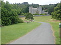 Castlewellan Castle from the lake path