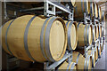 Barrels in the winery - Woodchester Valley Vineyard