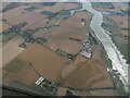 Soilmarks on banks of River Roach east of Rochford: aerial 2022