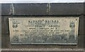 NO3700 : Dedication plaque on Bawbee Bridge by Bill Kasman