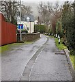 No Through Road sign, Llanvair Discoed