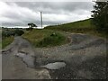 Junction of farm road to Whiteknowe