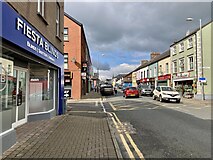 H4572 : Road junction along Market Street, Omagh by Kenneth  Allen