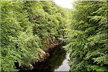 NN9161 : River Garry, northwards from the footbridge by Julian Paren