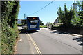 The 164 bus to Salcombe leaving the Devon Road stop