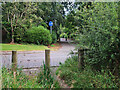 Footpath crossing Luggie Road, Carluke