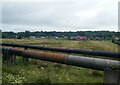 Pipelines alongside the Derry line at Ballymoney