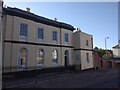 Building with blue plaque, Pennsylvania Road, Exeter