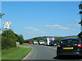 The A494 north at turning for campsite