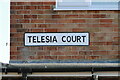 Telesia Court street sign,  Lowestoft