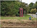 Telephone box at Forthampton