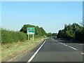 The A5 south at sign for Shrawardine Turn