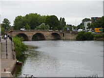 SO8454 : Worcester Bridge taken from upstream by Jeff Gogarty