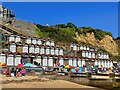 Beach huts on Swanage Beach