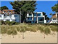 Beach front houses on Sandbanks