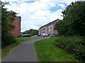 The Rea Valley cycle route 5 approaches Rea Road, Longbridge