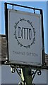 Sign for Ditto, Thames Ditton