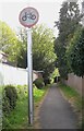 SX8673 : No cycling off Broadway Road, Kingsteignton by Robin Stott