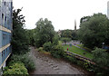 The River Kelvin seen from Eldon Street Bridge, Glasgow