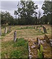 Rectangle of headstones in St David