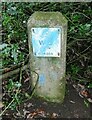 Water main washout valve marker post, Hathershelf Lane, Mytholmroyd