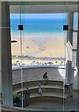 SW5140 : The view to Porthmeor Beach from inside the Tate St Ives by Rod Allday