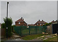 Pasture Crescent substation seen from Alexandra Park Road, Knaresborough