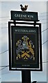 Sign for the Western Arms, Silver End