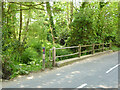 Railings, west side of Church Lane bridge over River Ock