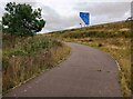 Cycle path alongside M8