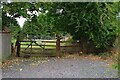 Gate and stile, at end of access track, off Grafton Lane, Bromsgrove, Worcs