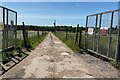 The road to Crewe Gardens farm, once