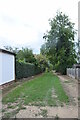 A footpath west out of Thaxted