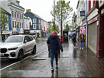 H4572 : A wet afternoon, Omagh by Kenneth  Allen
