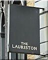 Sign for the Lauriston, Hackney, London