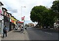 Bus stop and shelter on High Road, Ilford