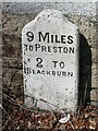 Old Milestone, A674, Preston Old Road, Blackburn