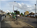 Bus stop and shelter on Rayleigh Road (A1015), Eastwood