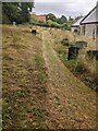 Grassy churchyard path, Llanfihangel Tor-y-Mynydd