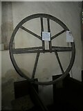 SU5494 : St Mary, Long Wittenham: bell wheel by Basher Eyre