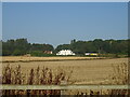 Stubble field towards Woodside Farm