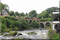 Llangollen Railway at River Dee at Berwyn