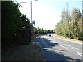 Bus stop and shelter on the B1002