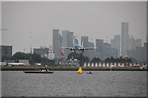 TQ4180 : KLM jet landing at City Airport by N Chadwick