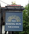 Sign for the Rising Sun, Isleworth