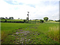 A track crossing a field seen from Marton Road, Gargrave