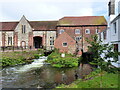 The Mill, seen from footbridge, Salisbury