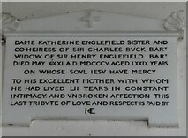 SU6271 :  St Mark, Englefield: memorial (9) by Basher Eyre