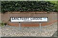 Sanctuary Gardens street sign