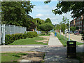 Pavement along Gosfield Road